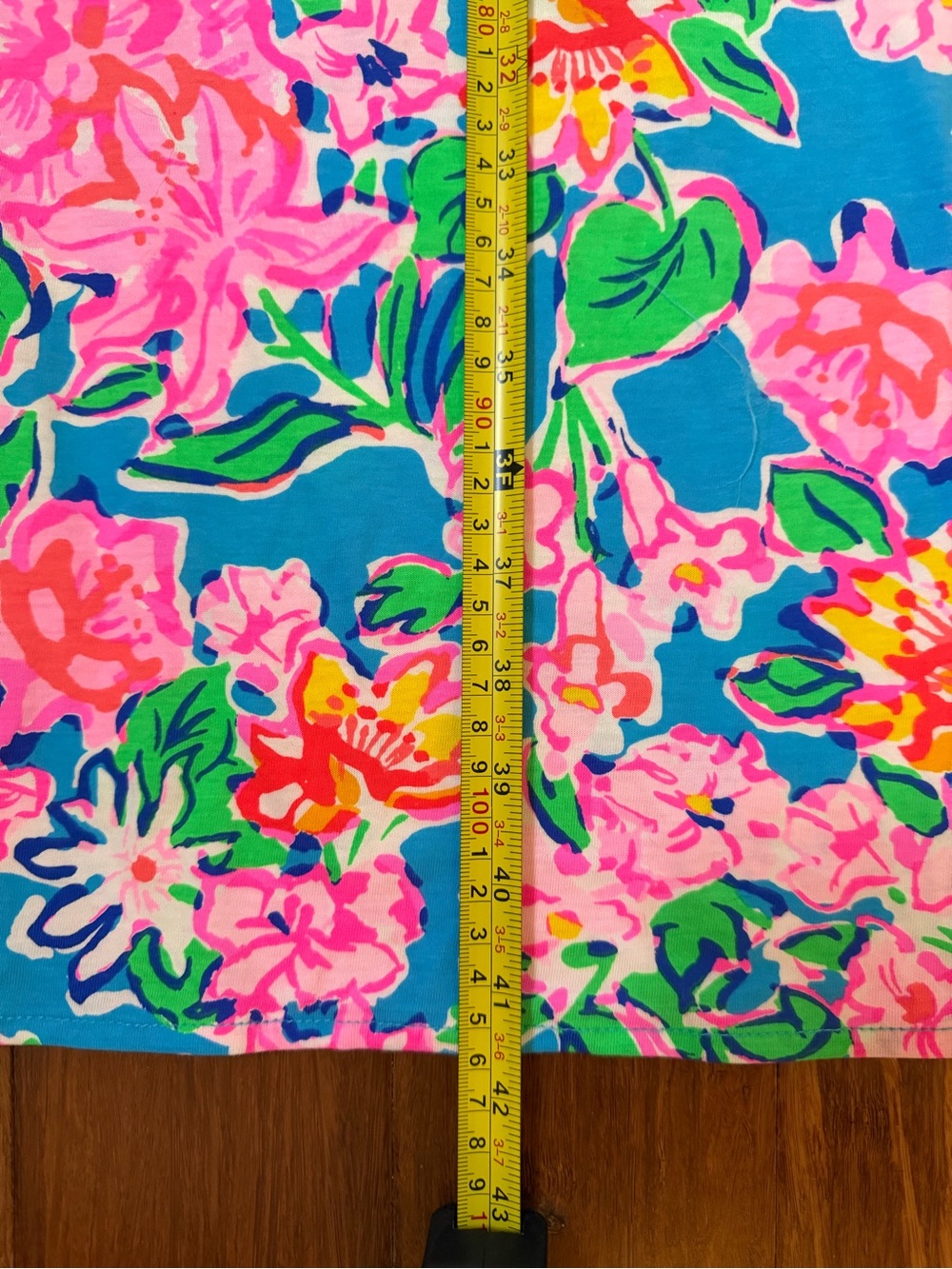 NWT Lilly Pulitzer Bright Pink & Blue Floral Womens' Dress - Picture 8 of 8